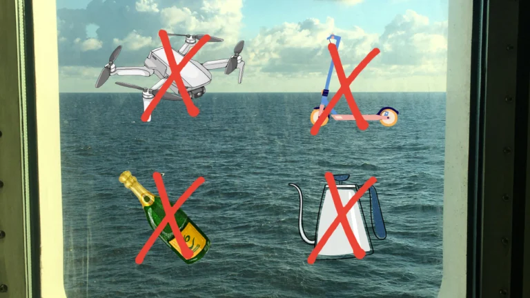 Czego nie wolno wnosić na pokład statku?