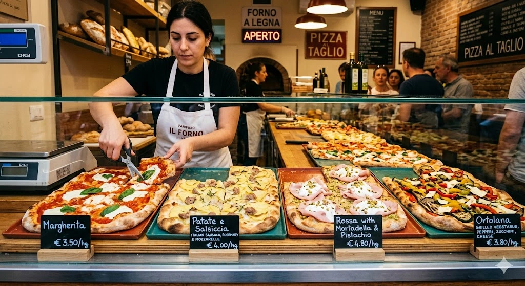 Rzymska pizza na wagę